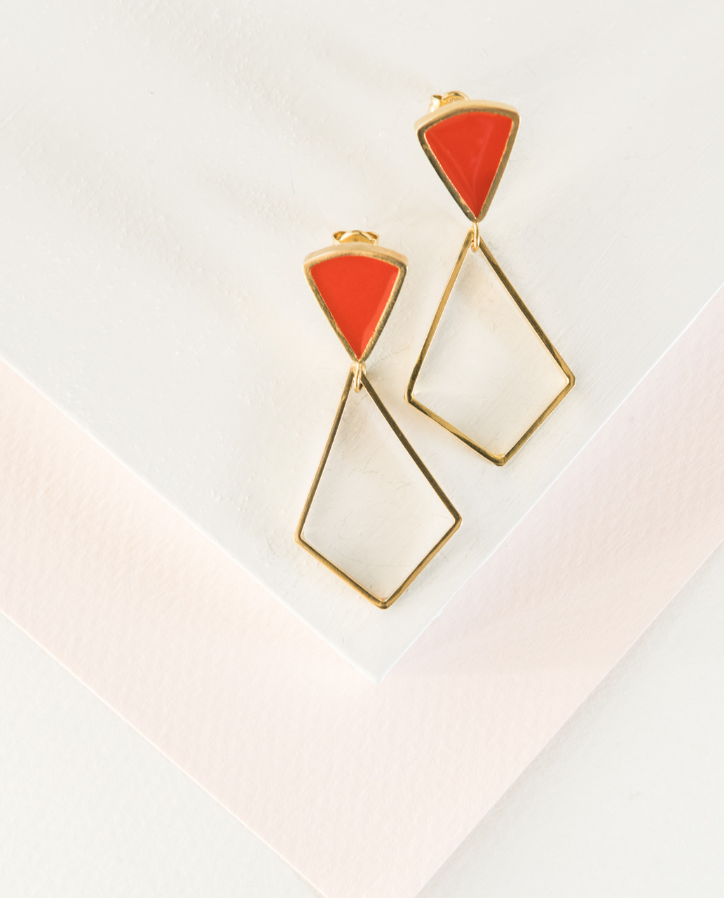 Triangle Polygon Earrings - Vasiliki Sountou