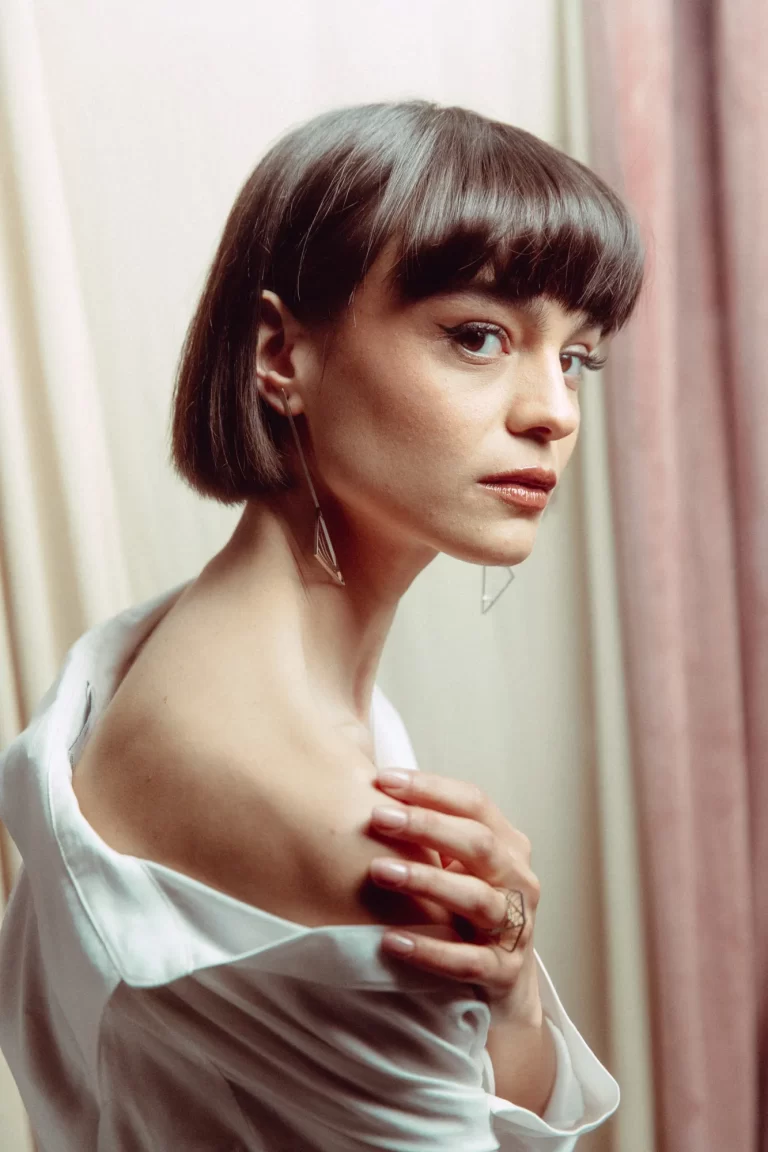 Earings paired with ring