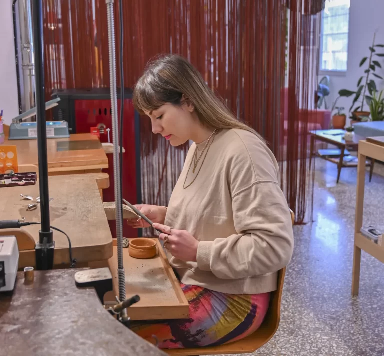 Vasiliki in workshop