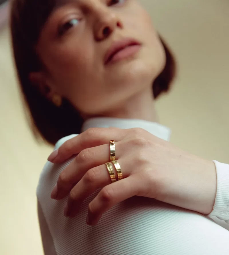 Pattern Stackable Ring