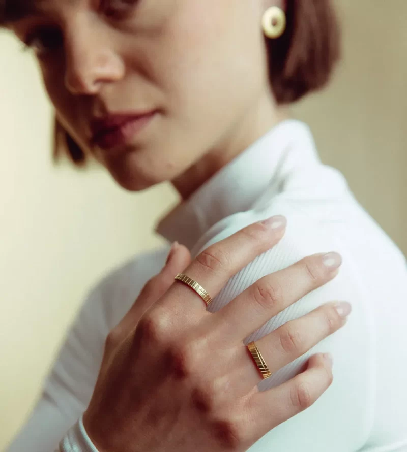 Pattern Stackable Ring